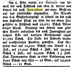 Seegfrorne 1830 Fraenkischer Merkur Entfernungen Ausschnitt 2 